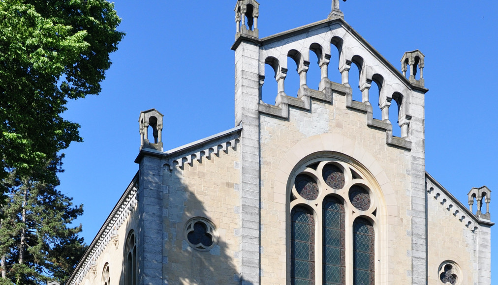 Eglise réformée française de Zurich (©Roland zh, CC BY-SA 3.0, Wikimedia Commons) Eglise réformée française de Zurich (©Roland zh, CC BY-SA 3.0, Wikimedia Commons)
