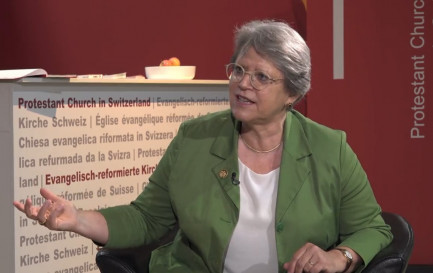 Rita Famos, présidente de l'EERS (©RTSreligion)